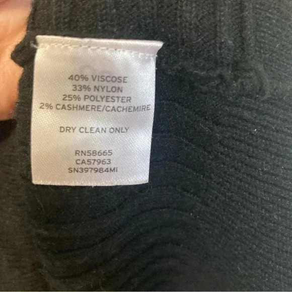 Something Navy black ribbed  sweater - Picture 3 of 5